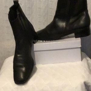 black ankle boots